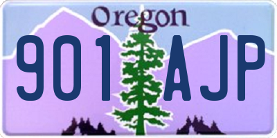 OR license plate 901AJP