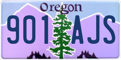 OR license plate 901AJS