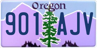 OR license plate 901AJV