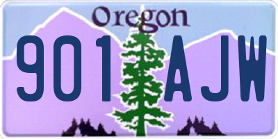 OR license plate 901AJW