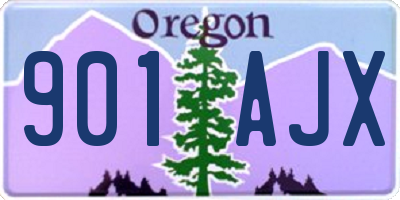 OR license plate 901AJX