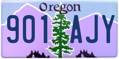 OR license plate 901AJY
