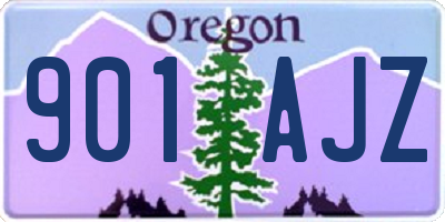 OR license plate 901AJZ