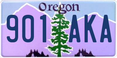 OR license plate 901AKA