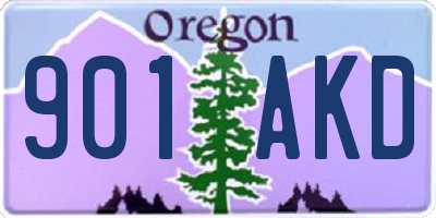 OR license plate 901AKD
