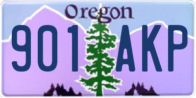 OR license plate 901AKP