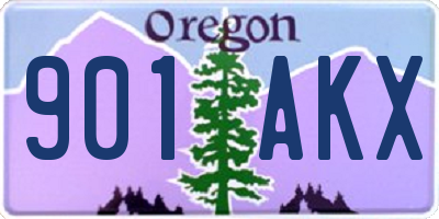 OR license plate 901AKX