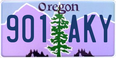 OR license plate 901AKY
