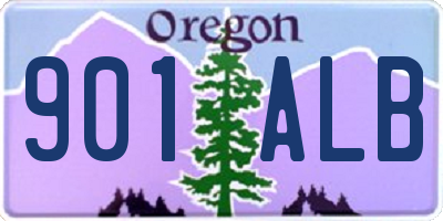 OR license plate 901ALB