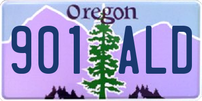 OR license plate 901ALD