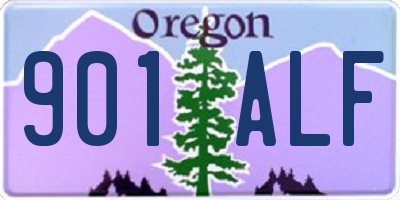 OR license plate 901ALF