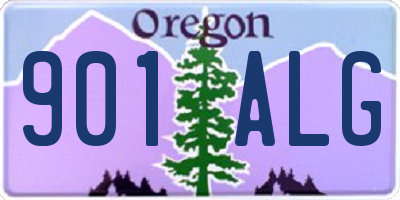 OR license plate 901ALG