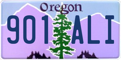 OR license plate 901ALI