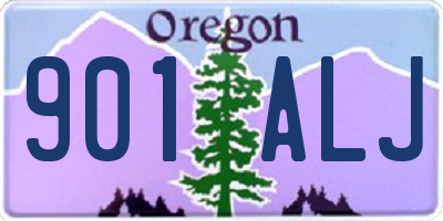 OR license plate 901ALJ