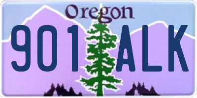 OR license plate 901ALK