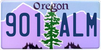 OR license plate 901ALM