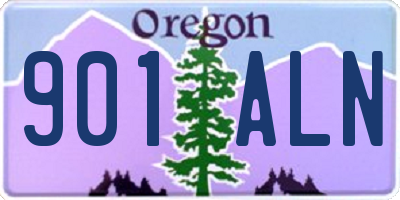 OR license plate 901ALN