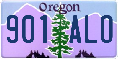 OR license plate 901ALO