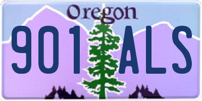 OR license plate 901ALS