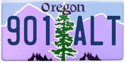 OR license plate 901ALT