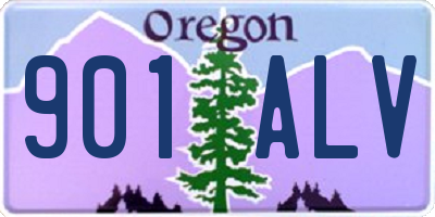OR license plate 901ALV