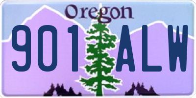 OR license plate 901ALW