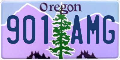 OR license plate 901AMG