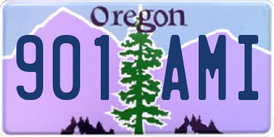 OR license plate 901AMI