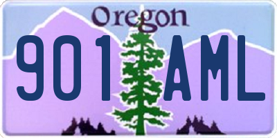 OR license plate 901AML