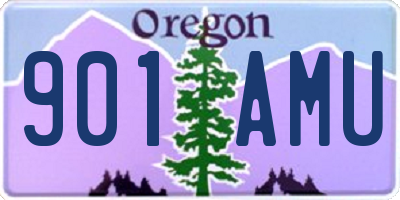 OR license plate 901AMU