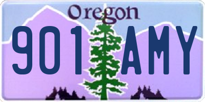 OR license plate 901AMY