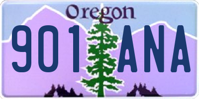 OR license plate 901ANA