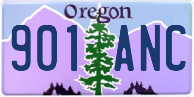 OR license plate 901ANC
