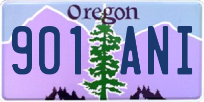 OR license plate 901ANI
