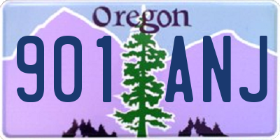 OR license plate 901ANJ