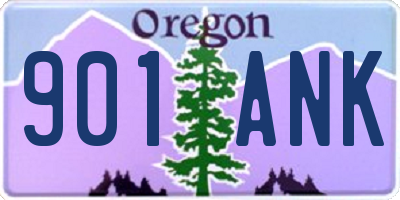 OR license plate 901ANK