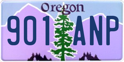 OR license plate 901ANP