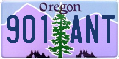 OR license plate 901ANT