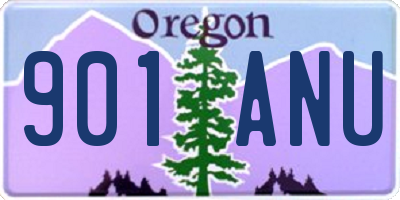 OR license plate 901ANU