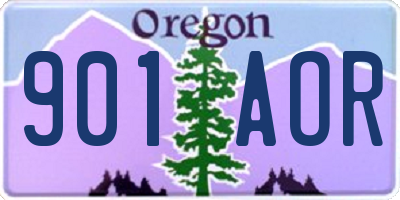 OR license plate 901AOR