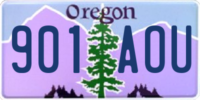 OR license plate 901AOU