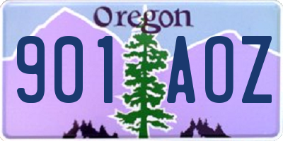 OR license plate 901AOZ