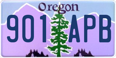 OR license plate 901APB