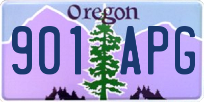 OR license plate 901APG