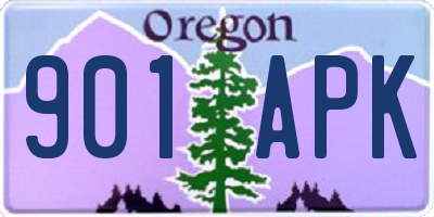 OR license plate 901APK