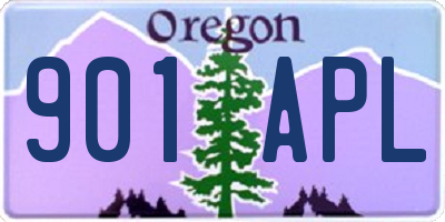 OR license plate 901APL