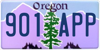 OR license plate 901APP