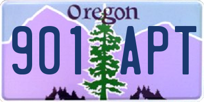 OR license plate 901APT