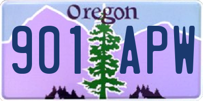 OR license plate 901APW