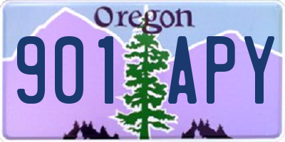 OR license plate 901APY